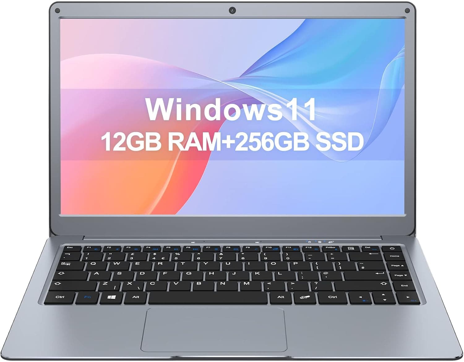 jumper Laptop 13.3" Full HD IPS Display -12GB RAM 256GB SSD - Intel Celeron 64bit Dual Core Processor - Windows 11 Home - Laptops Computer with HDMI, Webcam, Wi-Fi, Bluetooth