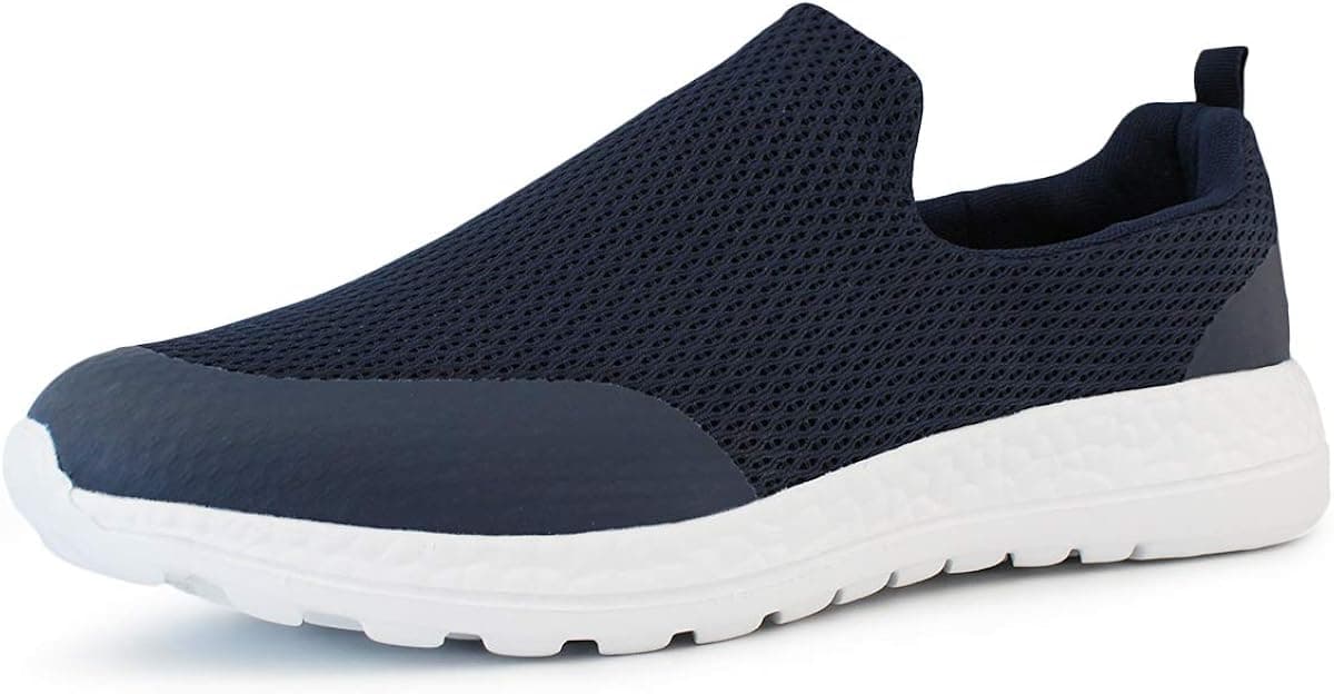 Hawkwell Men's Walking Shoes Lightweight Breathable Memory Foam Slip-On Loafer