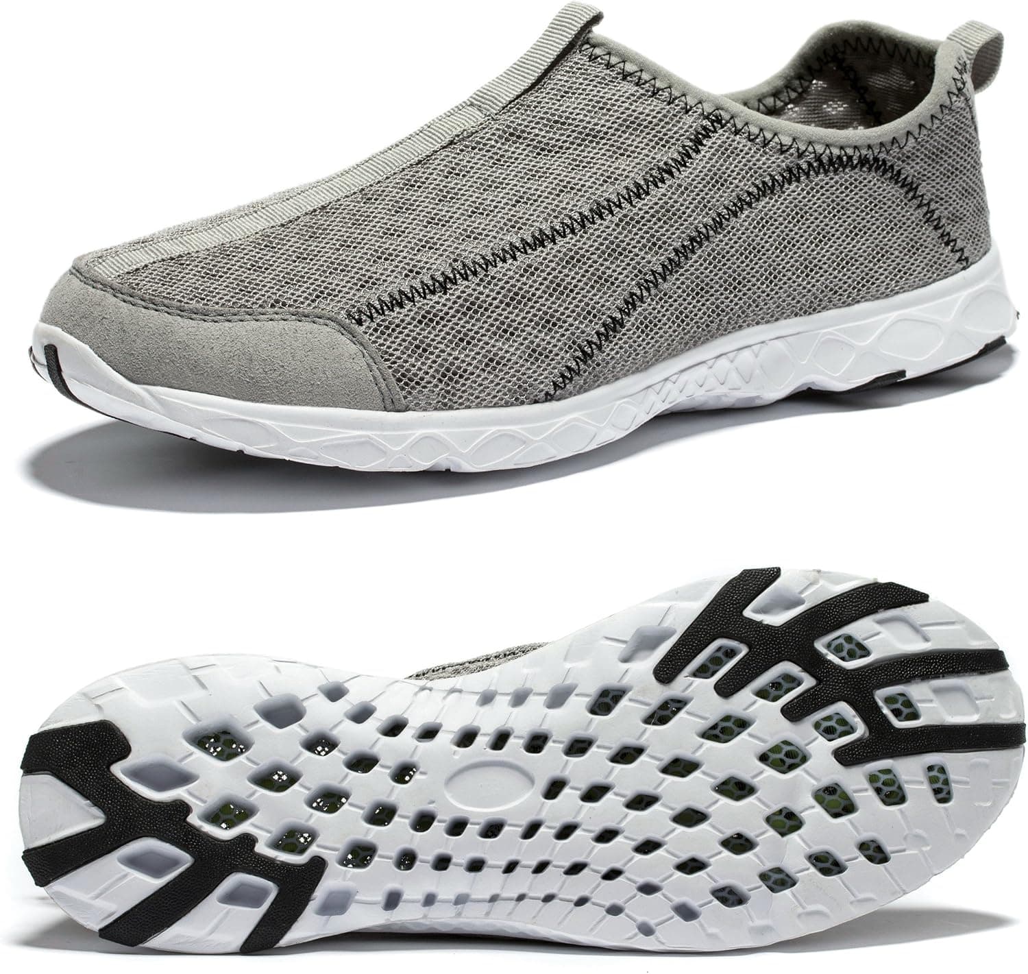 VIIHAHN Mens Water Shoes Beach Barefoot Aqua Wetsuits for Water Sports Snorkeling Diving Swimming Surfing