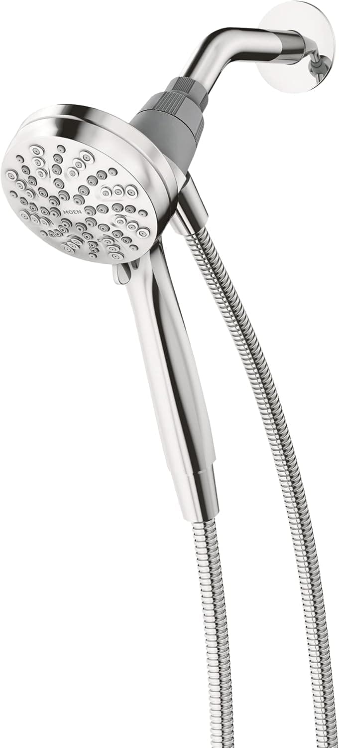 Moen 26100 Engage Magnetix 3.5-Inch Six-Function Handheld Showerhead with Magnetic Docking System, Chrome