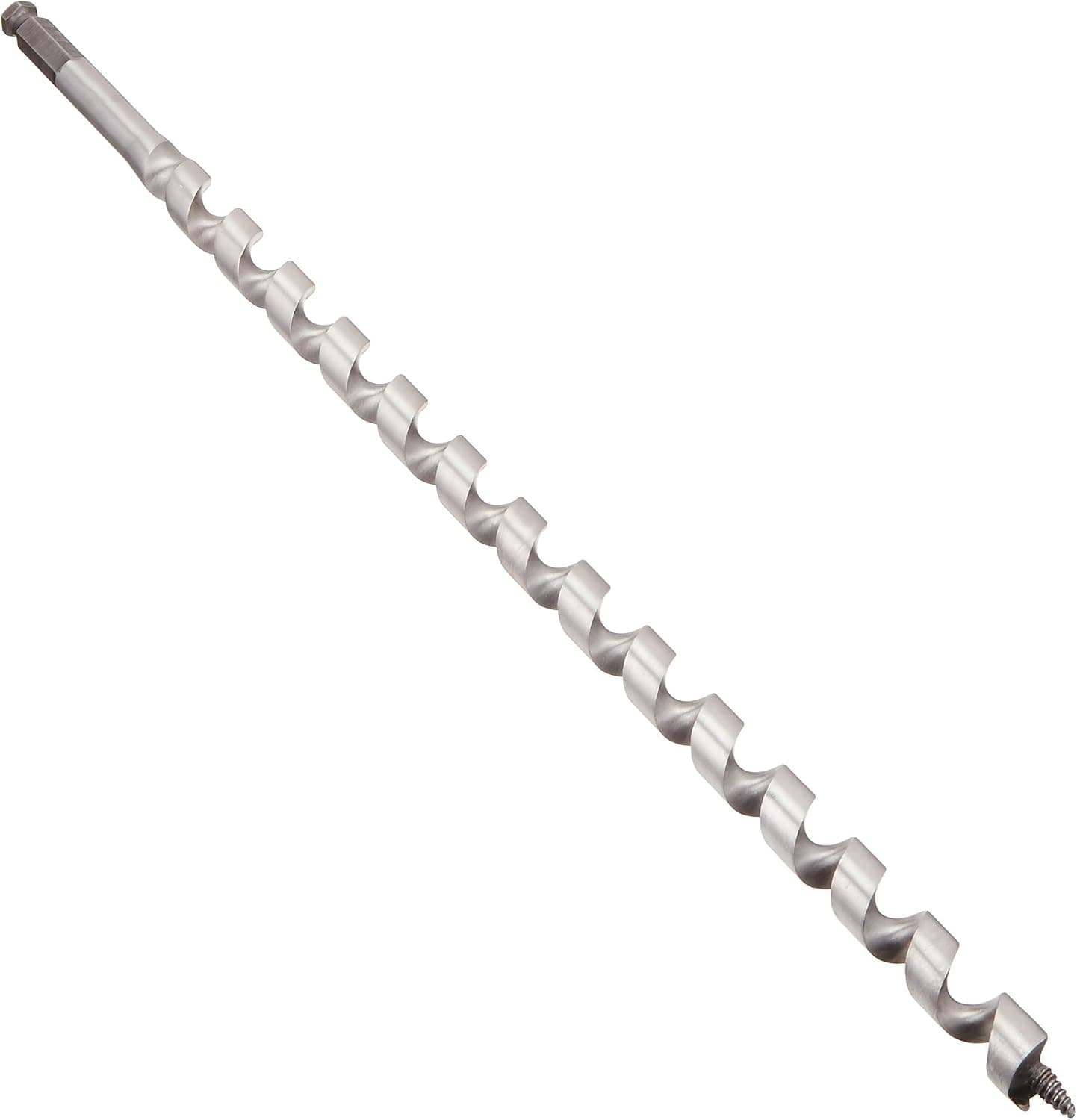 Irwin Tools 47911 Impact Wrench Utility Pole Auger Bits, 7/16" Shank, 11/16" Diameter, 18" Total Length, Single