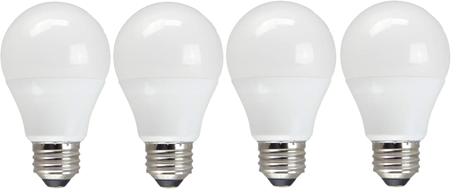 TCP Eco$ave LED 60 Watt Equivalent | 4 Pack | Daylight (5000K) Shatter Resistent | 730 Lumens | 6,000 Hour | Non-Dimmable Light Bulbs