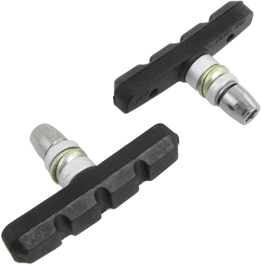 uxcell Pair 2.8"Long Black Rubber Brake Stop Pads for Mountain Bike