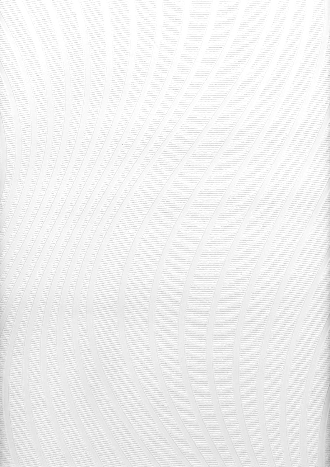 Brewster 497-67466 Swirl Undulating Texture Wallpaper, Paintable White