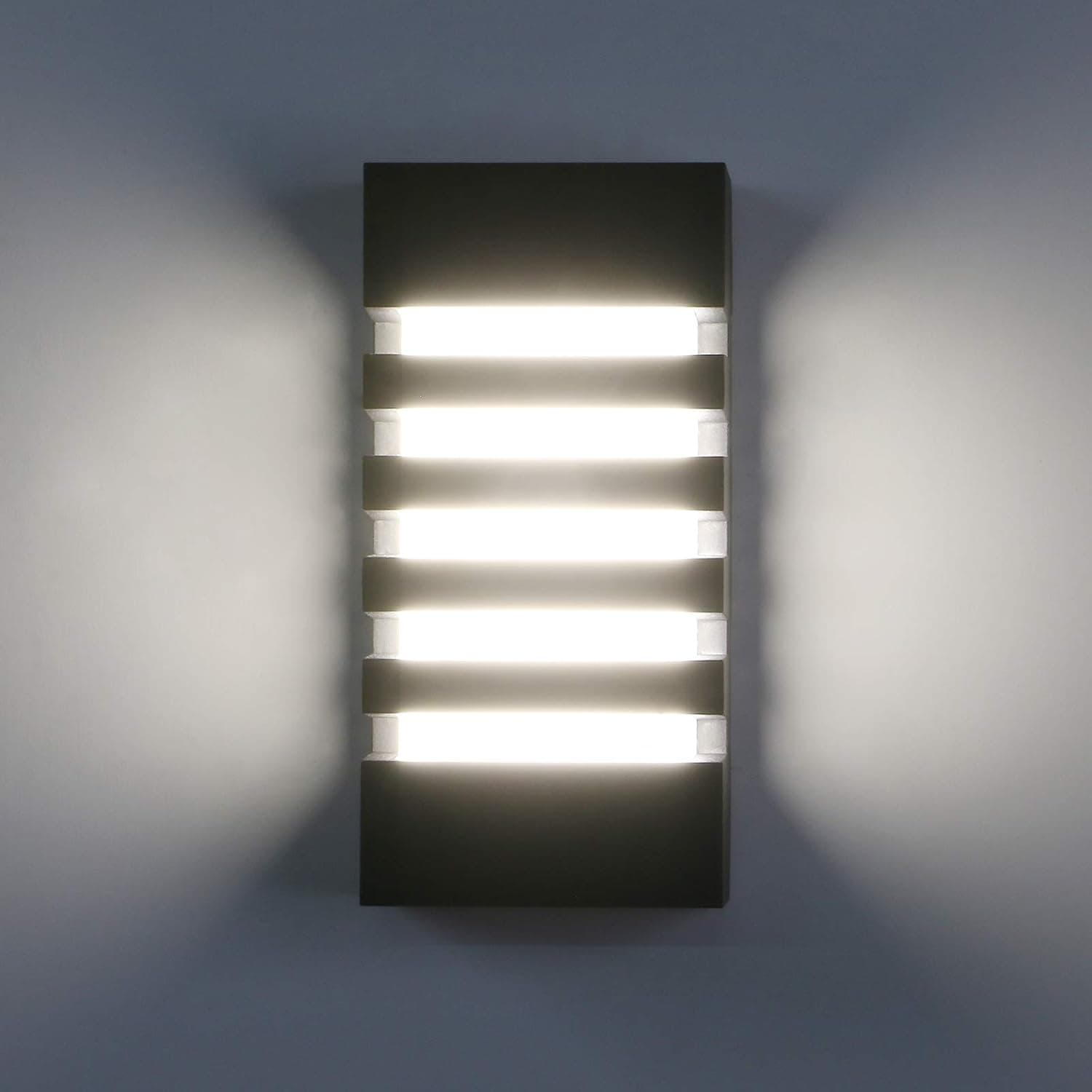 Pathson Outdoor Wall Sconces 12W 4000K LED Waterproof Wall Light Fixtures Modern Bar Wall Lamps for Porch Hallway Exterior Lighting (White Light)