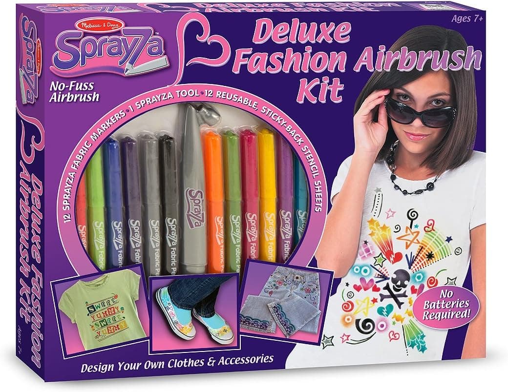 Melissa & Doug Sprayza Deluxe Fashion Airbrush Kit