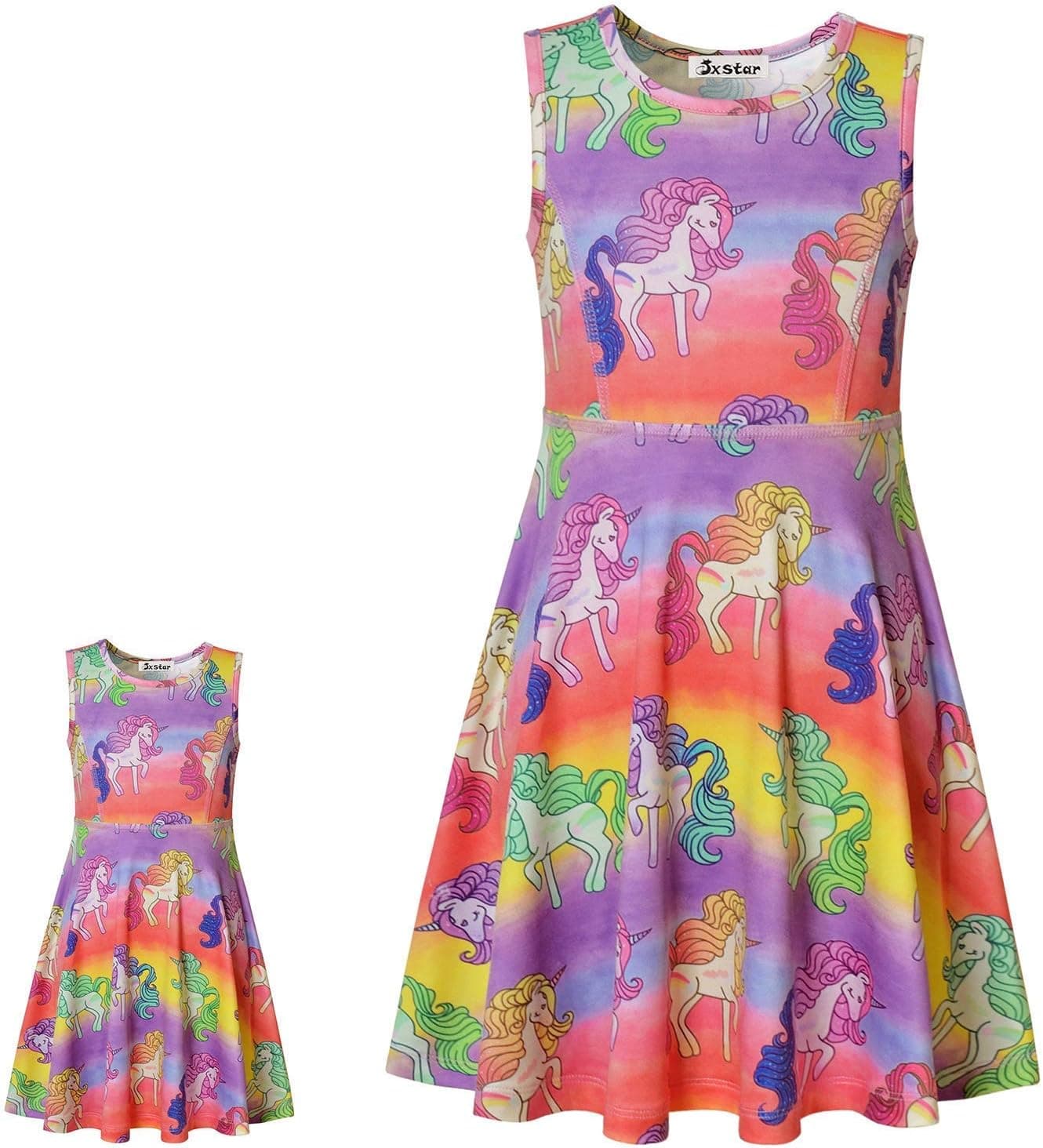 18 inch Doll Summer Unicorn Dresses Clothes fit American Girls Dolls