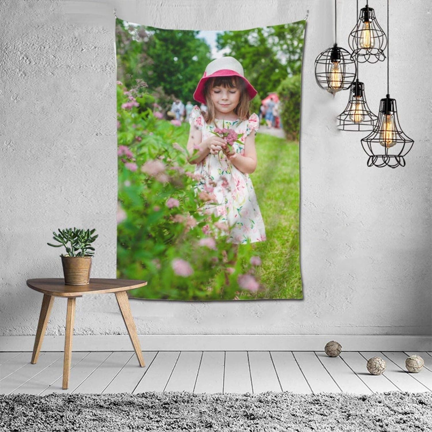 EAQ Custom Tapestry Customized Your Own Tapestry from Photo Customize Wall Tapestries Home Decorative Hanging Art for Wedding, Family, Memorial Gift