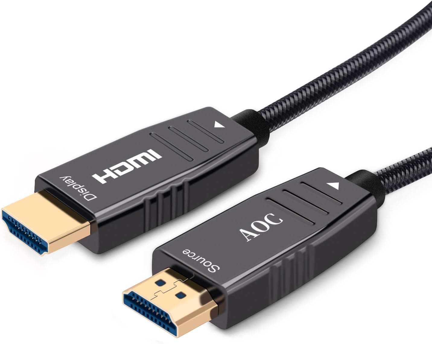 Conbeer 4K Optic HDMI 2.0 Cable, High Speed 18Gbs 60Hz 4:4:4 HDMI 2.0 Fiber Optical HDMI Active Optical Cable（AOC） Downward Compatible with 2K/1080P/1080I/720P/48P and 3D