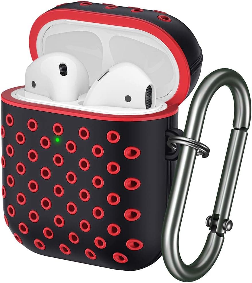 Marge Plus for Airpods Case Cover with Keychain, Silicone Skin Cover for Women Men Compatible with Apple Airpods 2/1 Charging Case (Front LED Visible)
