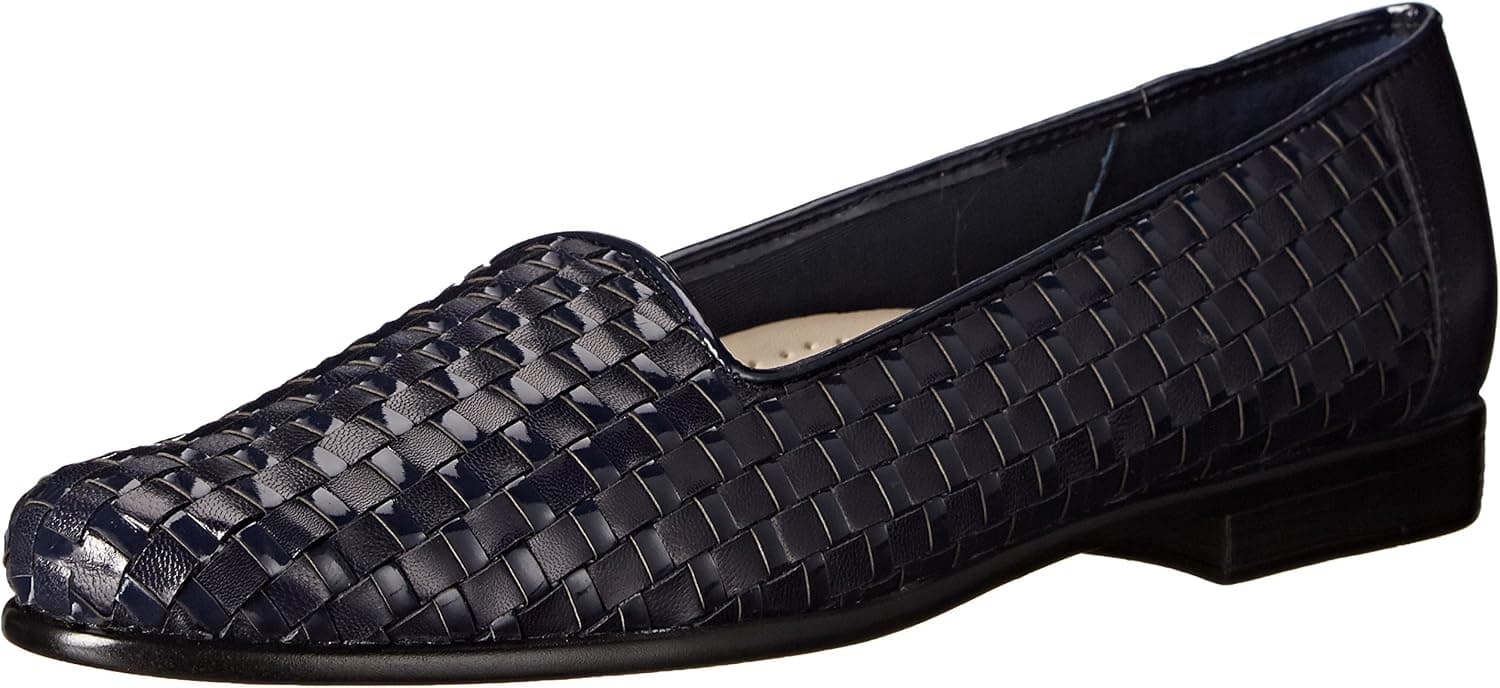 Trotters Women's Liz Ballet Flat, Navy/Navy, 12.0 M US
