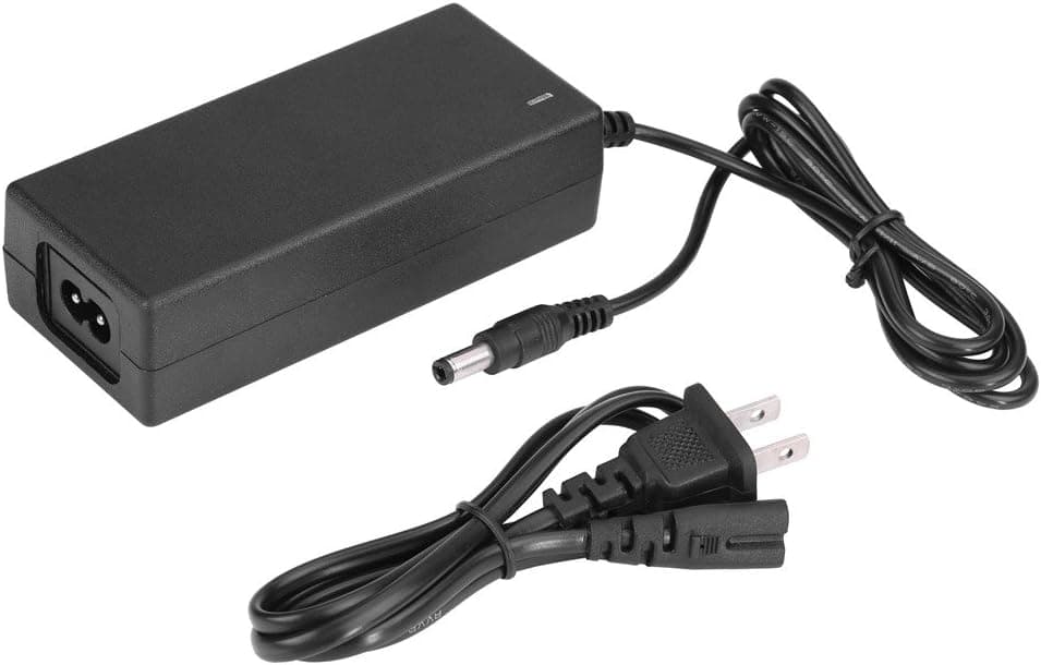 fosa Lithium Battery Charger, 2A Safe Charging Power Supply Adapter Cable for Lithium Battery, US Plug(Us Plug) (black2)