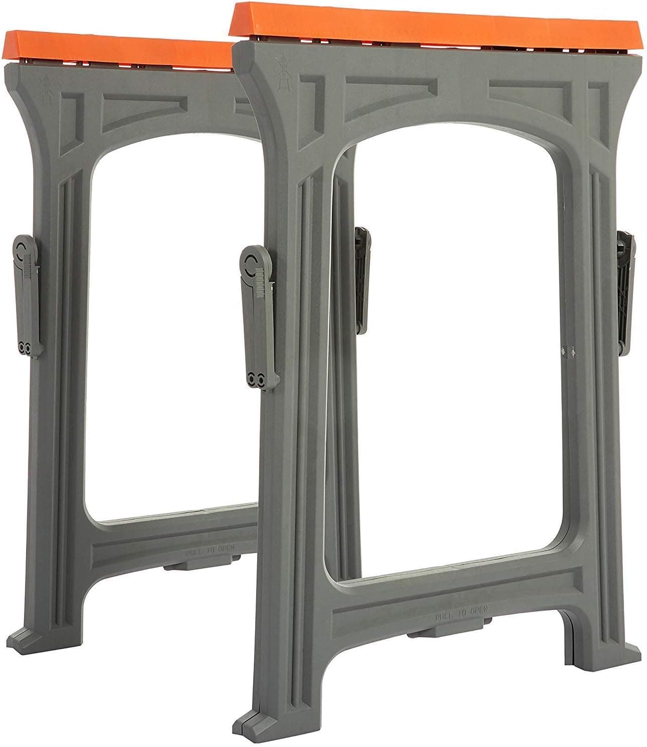 Amazon Basics Folding Sawhorse - Set of 2, 500 Pound Capacity