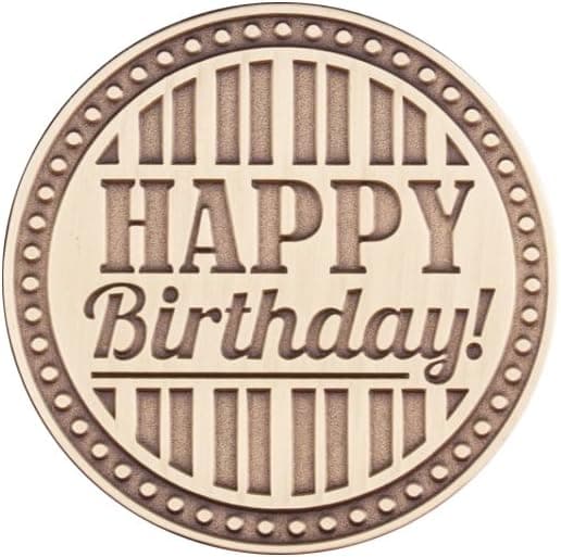 Coins For Anything, Inc Happy Birthday Gold Engravable Novelty Coin