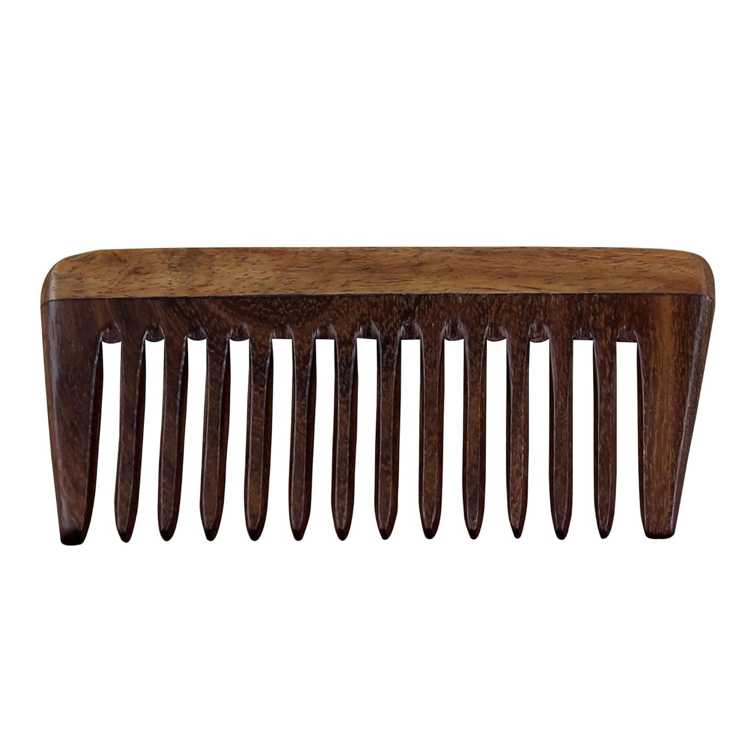 RoyaltyRoute Rosewood Combs for Strong and Shiny Hair - Wide Tooth Sheesham Wood Comb for Detangling - Non-Static and Eco-friendly