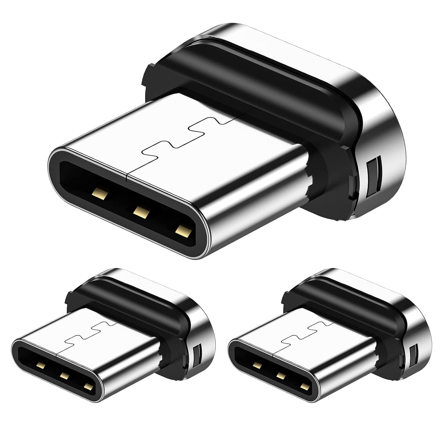 KUULAA 3 Pack Magnetic Charging Cable 7 pin Type-C Tips,Fast Charging Compatible with Samsung/Tablet