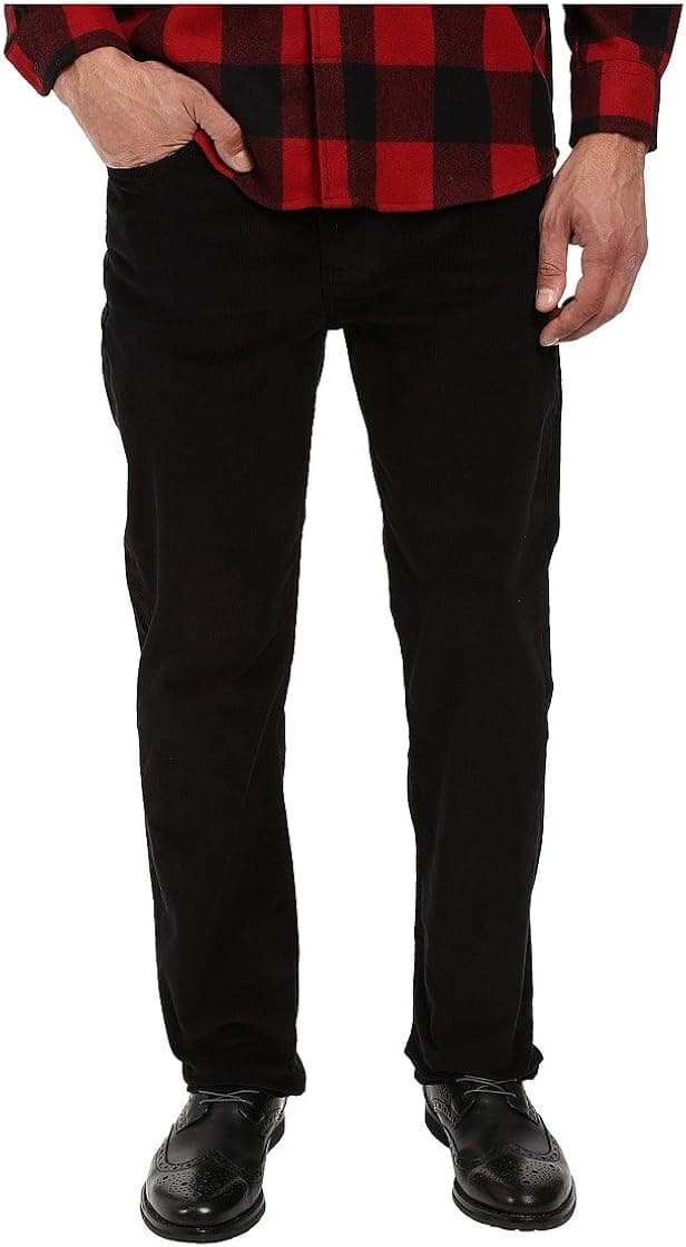 Levi's Men's 514 Straight Fit Cut Jeans (Stretch), Black/Corduroy, 29Wx30L