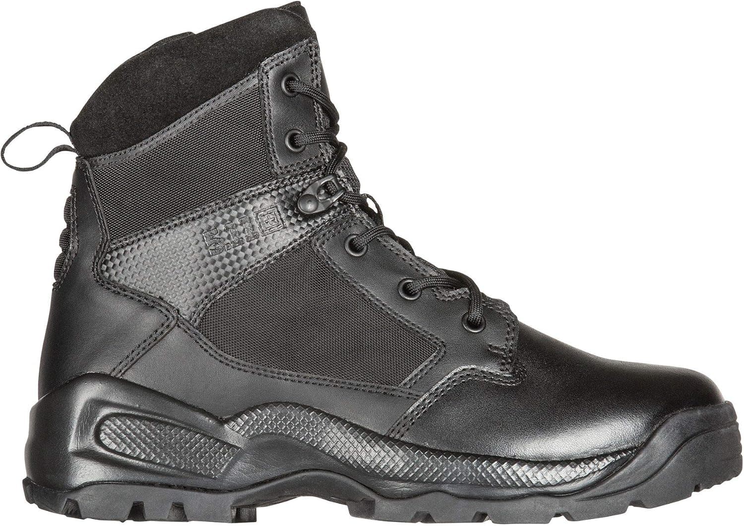 5.11 Men's ATAC 2.0 6" Tactical Side Zip Military Boots, Black, Style 12394