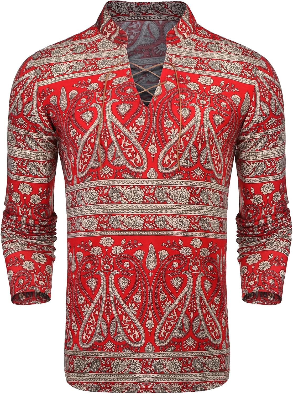 COOFANDY Men's Slim Fit Floral Dress Shirt Long Sleeve Casual Button Down Shirts (5-Black, S)