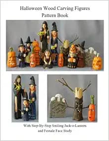 Halloween Wood Carving Figures