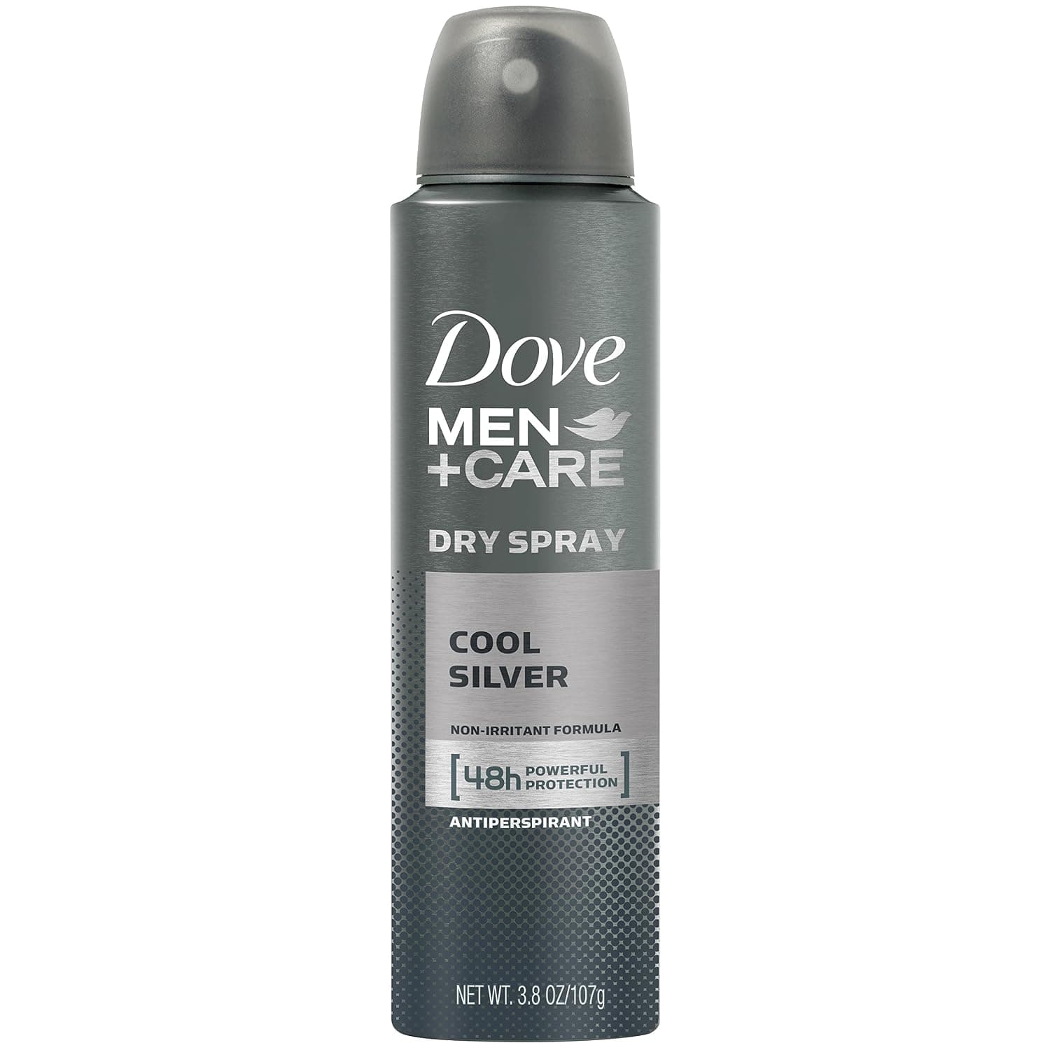 Dove Men+Care Dry Spray Antiperspirant Deodorant, Cool Silver, 3.8 oz