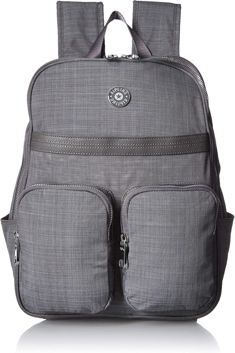 Kipling Unisex Sandra Laptop Backpack, Padded, Adjustable Straps, Zip Closure, dusty grey DAZZ cw