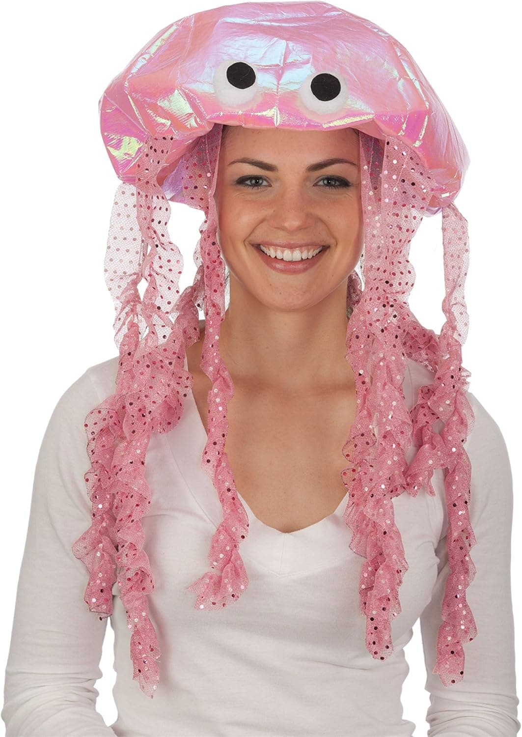 pink jellyfish hat