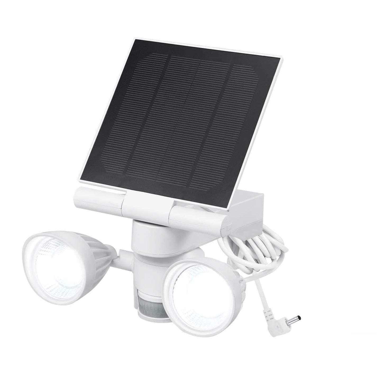 Wasserstein Ring Floodlight & Solar Panel Charger, Motion-Activated, Compatible with Ring Stick Up Cam & Ring Spotlight Cam Only (1-Pack, White)
