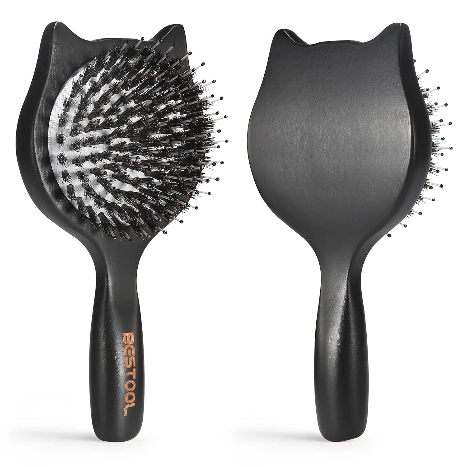 BESTOOL Mini Travel Hair Brushes for Women, Kids and Men(Black)