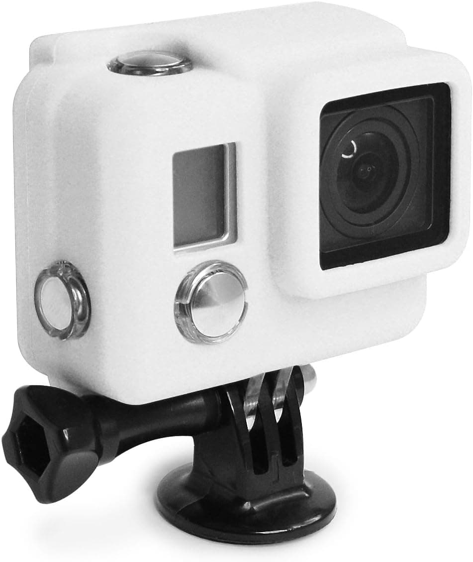 XSories Silicone Cover HD3+, Cover Fits All GoPro 3, GoPro 3+ Camera Housings, GoPro Accessories, GoPro 3 Accessories, GoPro 3+ Accessories (White)