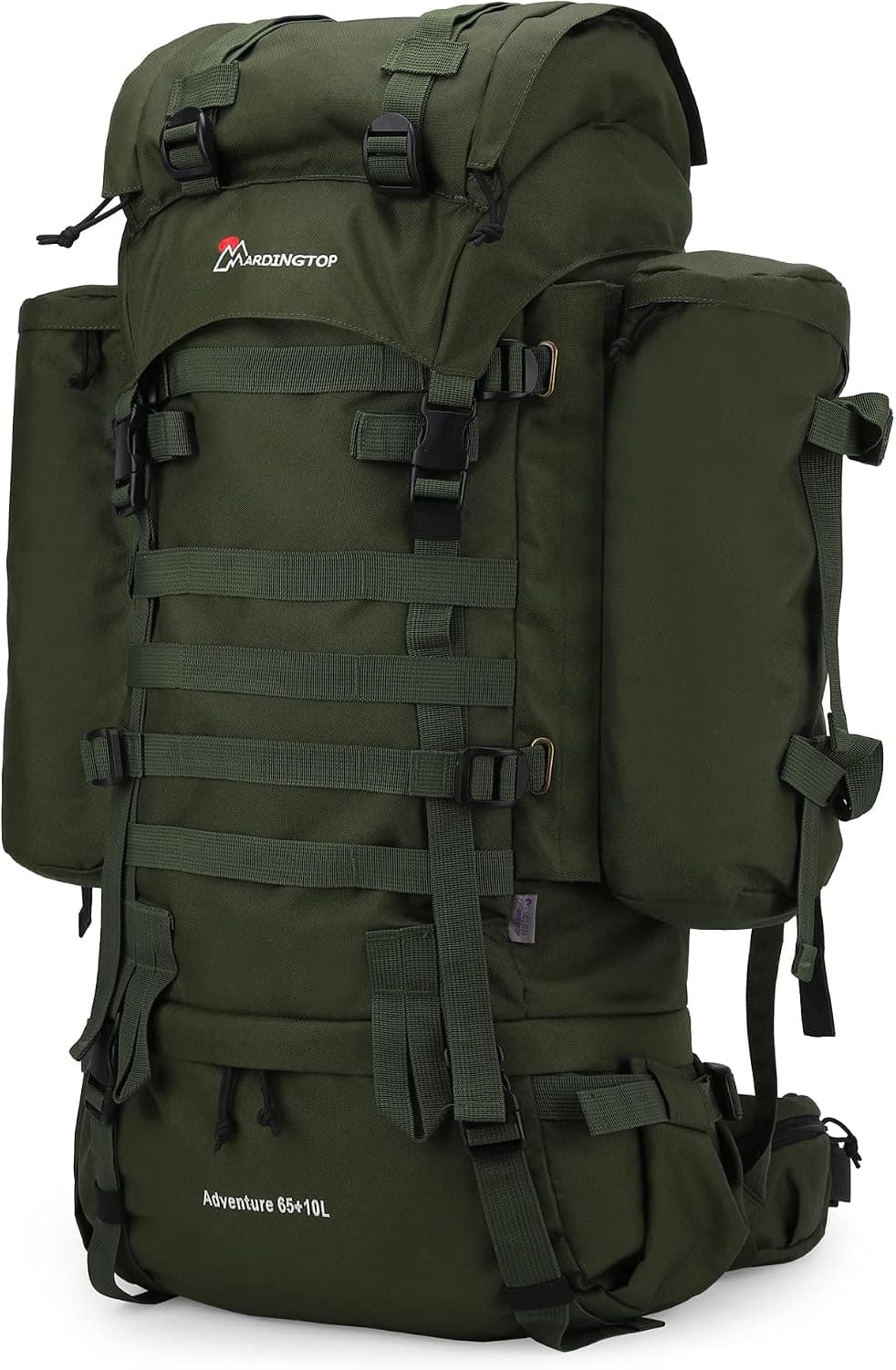 Mardingtop 70L/65L/65+10L Molle Hiking Internal Frame Backpacks with Rain Cover for Camping,Backpacking