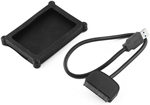 MITXPC External 2.5" SATA Hard Drive USB 3.0 Adapter with Silicon Enclosure Case