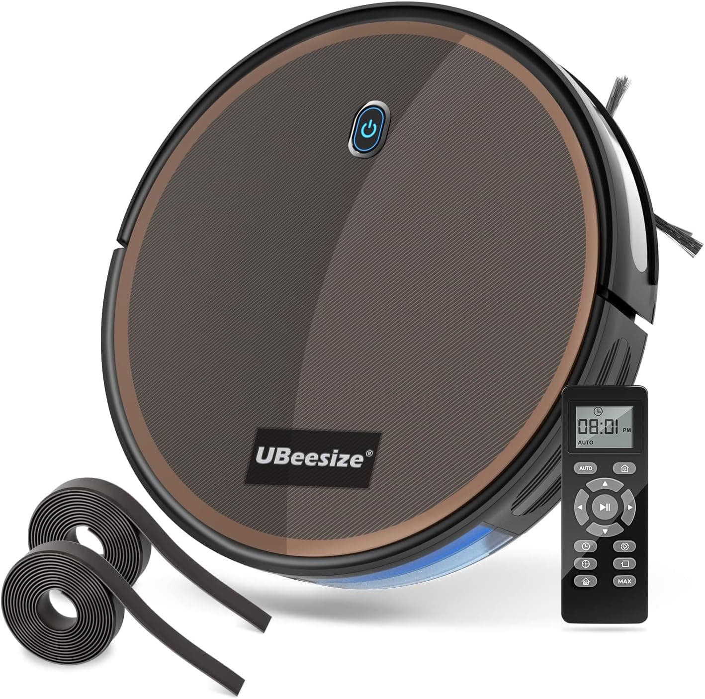 UBeesize F007C Robot Vacuum Cleaner, 2000Pa Strong Suction, Automatic Self-Charging Robotic Vacuum Cleaner, Good for Carpets, Hard Floors, and Pet Hair