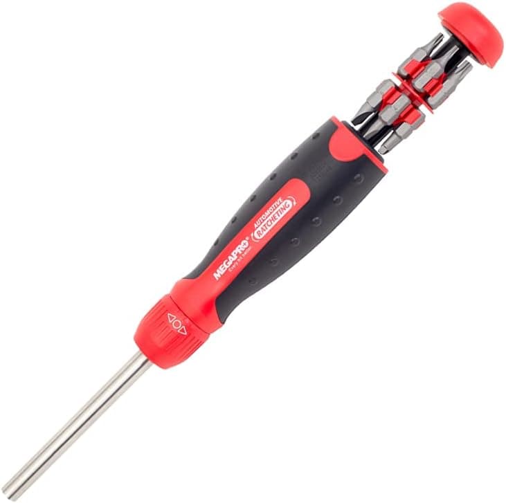 MegaPro 211R1C36RD 1" 13-In-1 Ratcheting Automotive Driver Bits in Red