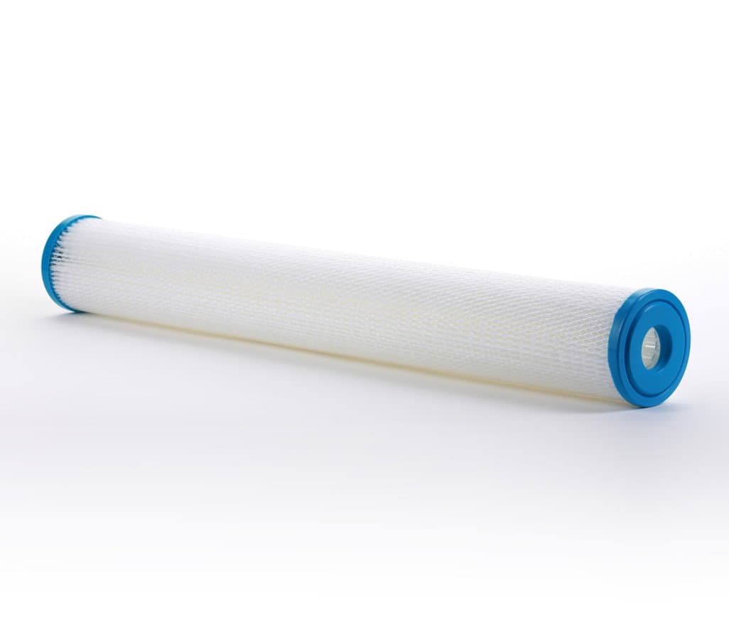 Hydronix SPC-25-2010 Polyester Pleated Sediment Water Filter, Washable& Reusable, 2.5" X 20", 10 micron