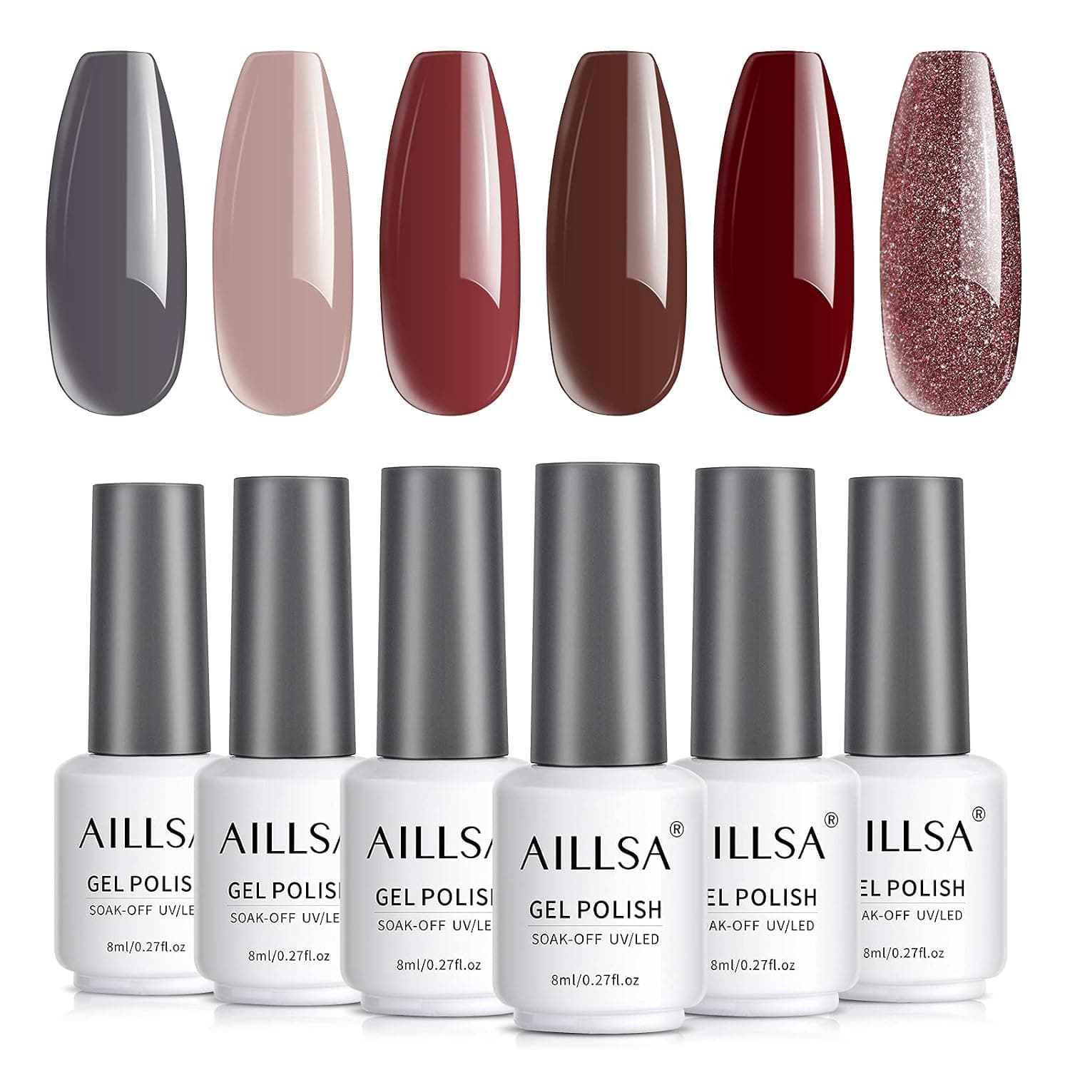 Jelly Gel Nail Polish (Fall Brown Set)