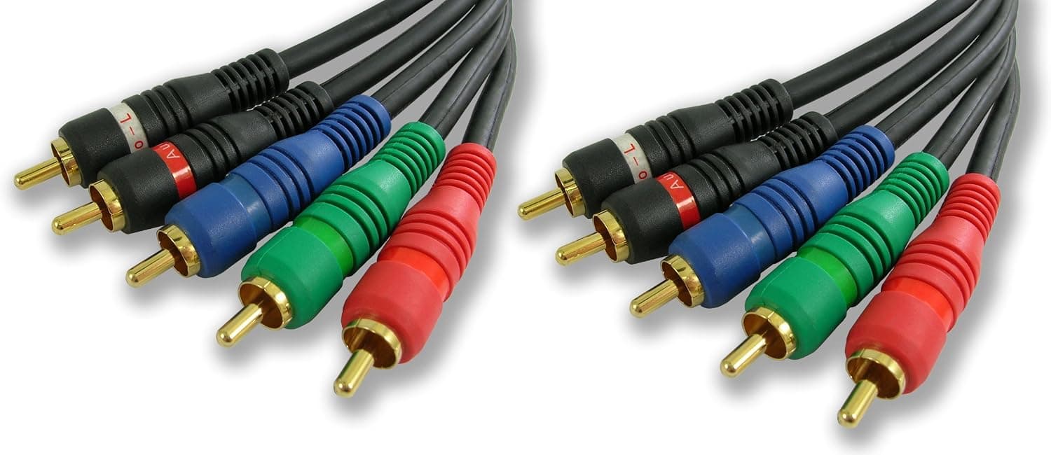Lynn Electronics RGBLR-RCA-25 25-Feet 5 RCA RGB Component Video with Left and Right Audio Cable
