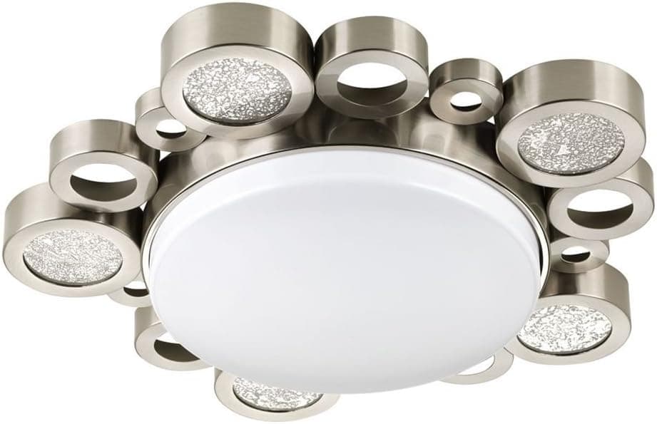 Progress Lighting P3756-30K Bingo 1 Light LED Flushmount Ceiling Fixture, Brushed Nickel