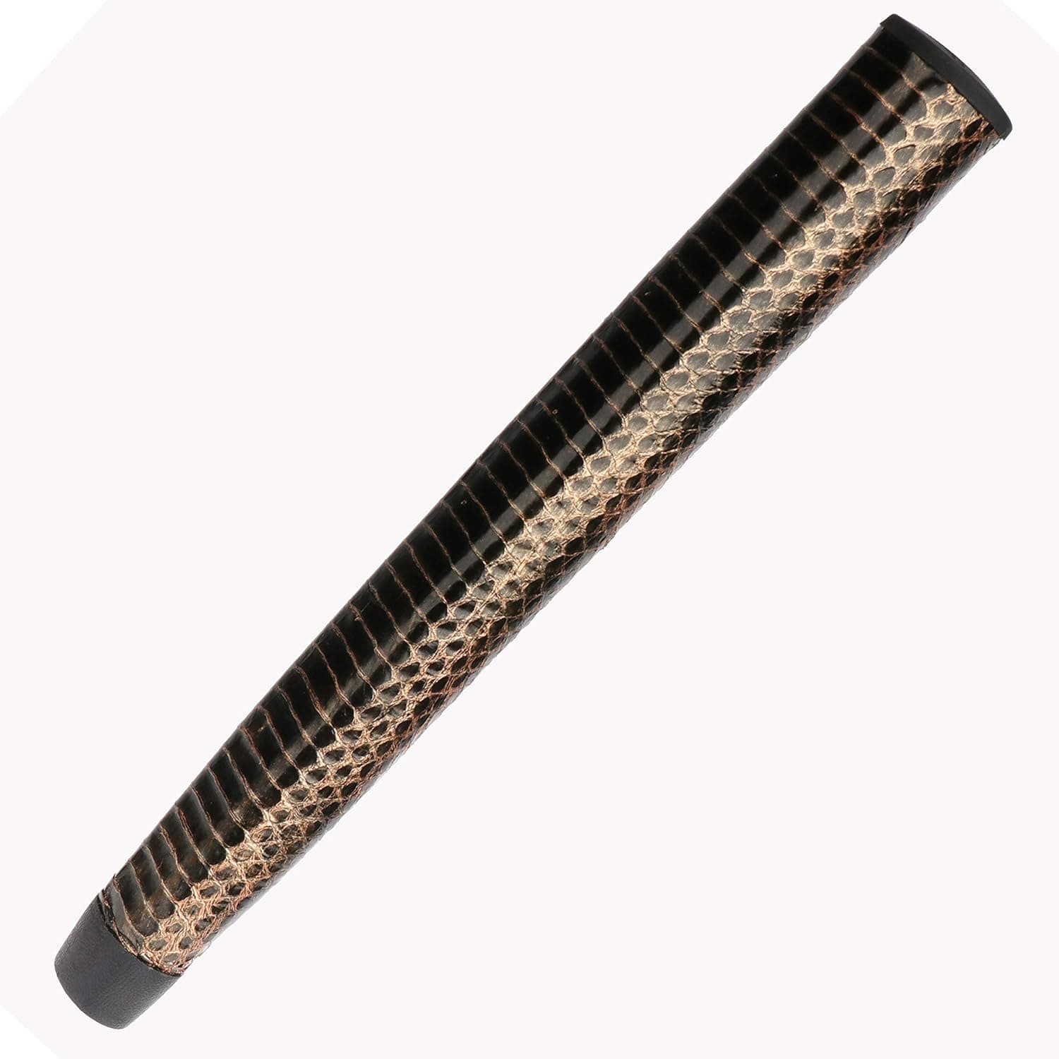 Champkey Monster Snake Leather Golf Putter Grips - Pure Handmade Leather Golf Grips (Black Silver(s), Jumbo Lite)