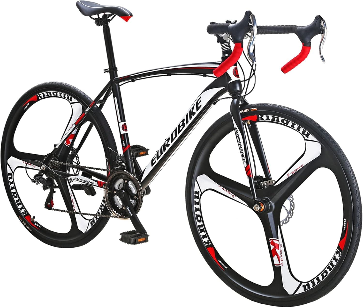 EUROBIKE XC550 Road Bike,21 Speed Bikes for Women and Men,49/54Cm Frame Road Bicycle,700C Wheels Racing Bike