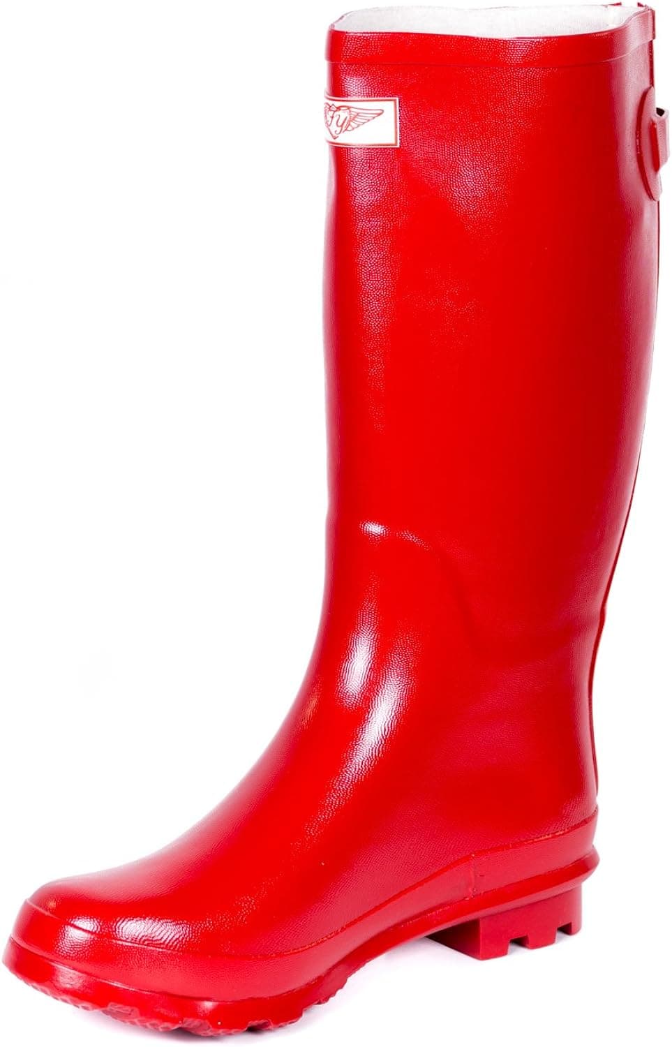 Forever Young Women Classic Rubber Rain Boots/w Zipper Designs
