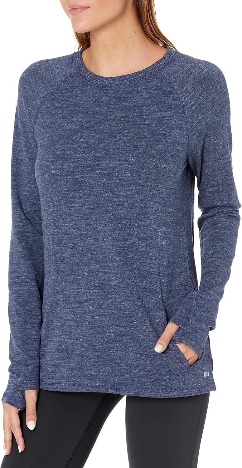 Amazon Essentials Women's Studio Terry Long-Sleeve Shirt