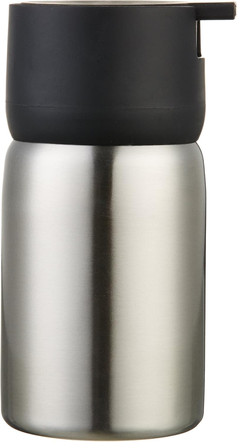AmazonBasics - Seifenspender, Edelstahl, Schwarz