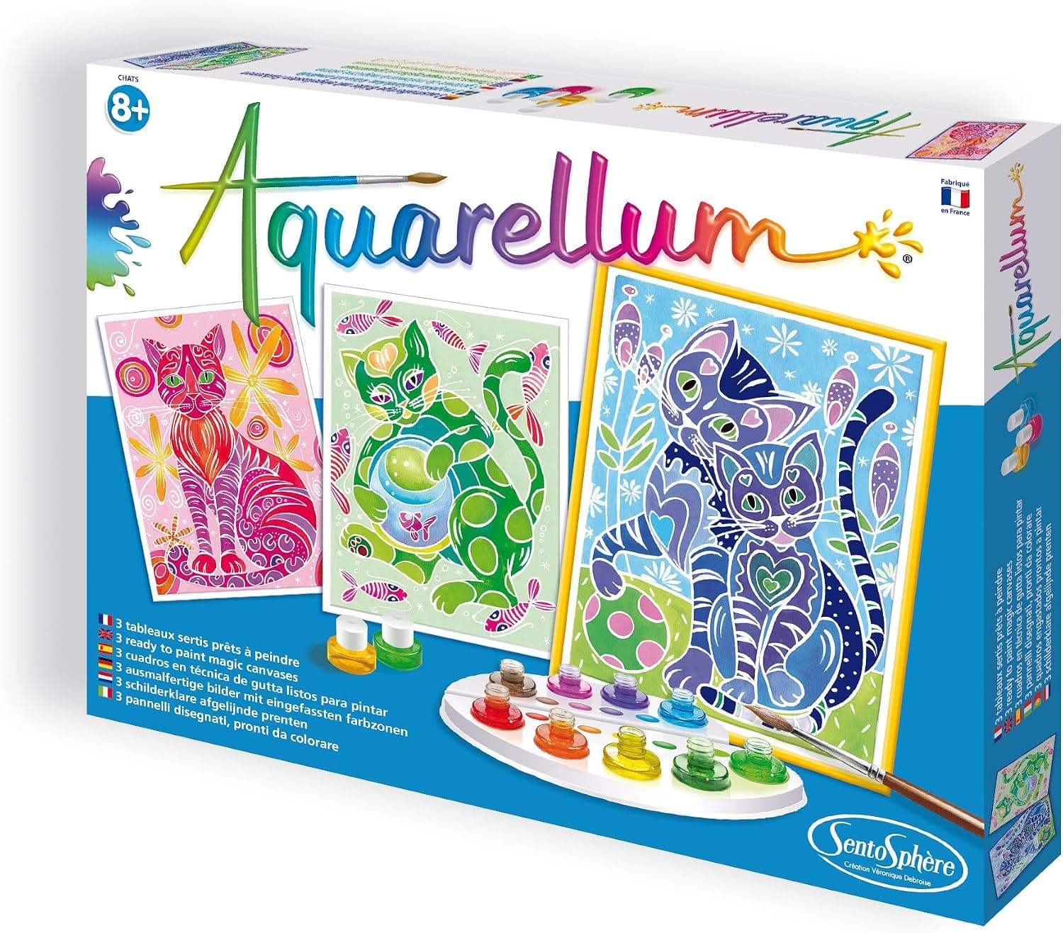Sentosphere Aquarellum - Cats Magic Art Canvases