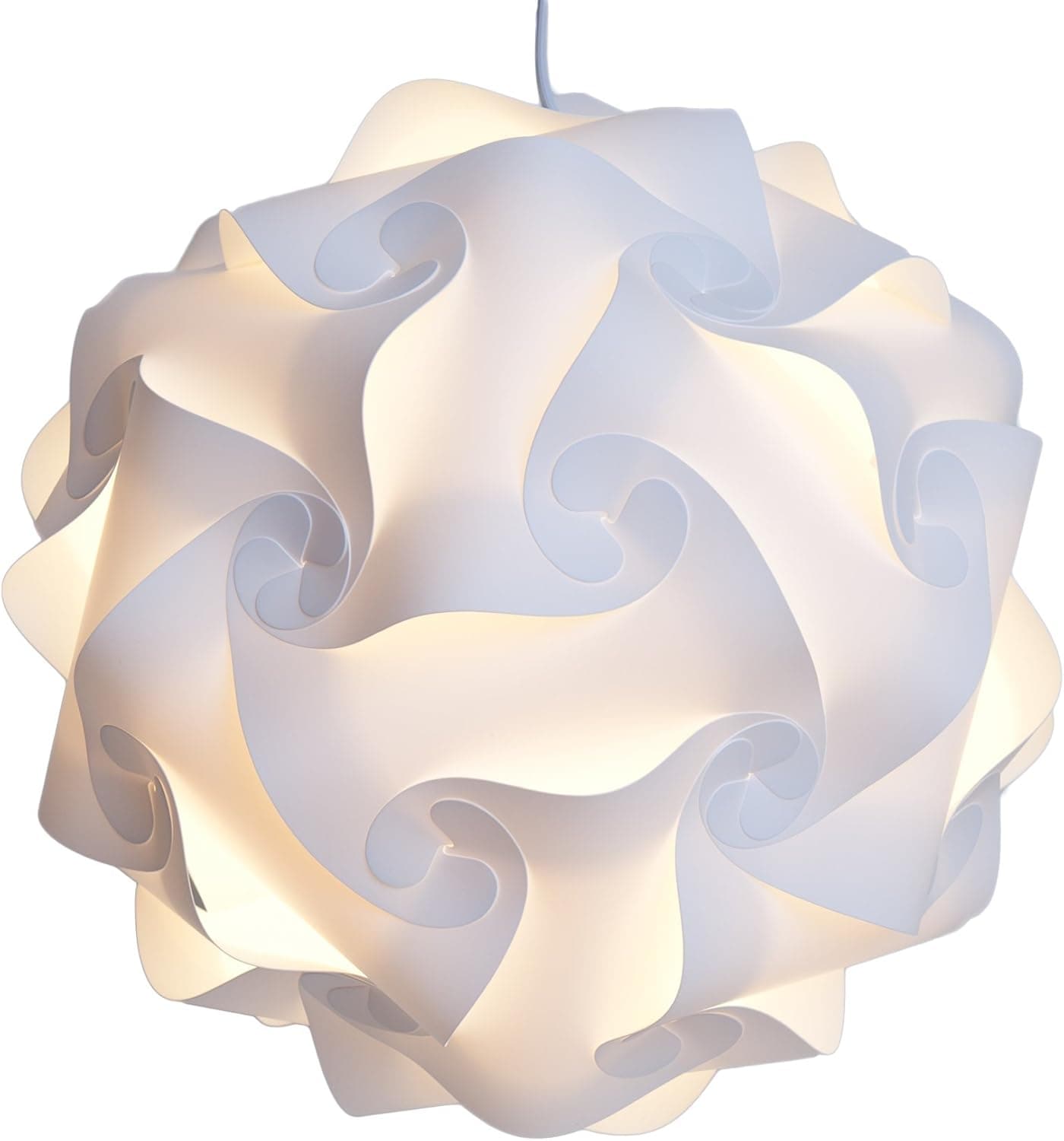 Niki Nu Lites L304-W Puzzle Lamp Shade Kit, Large, White