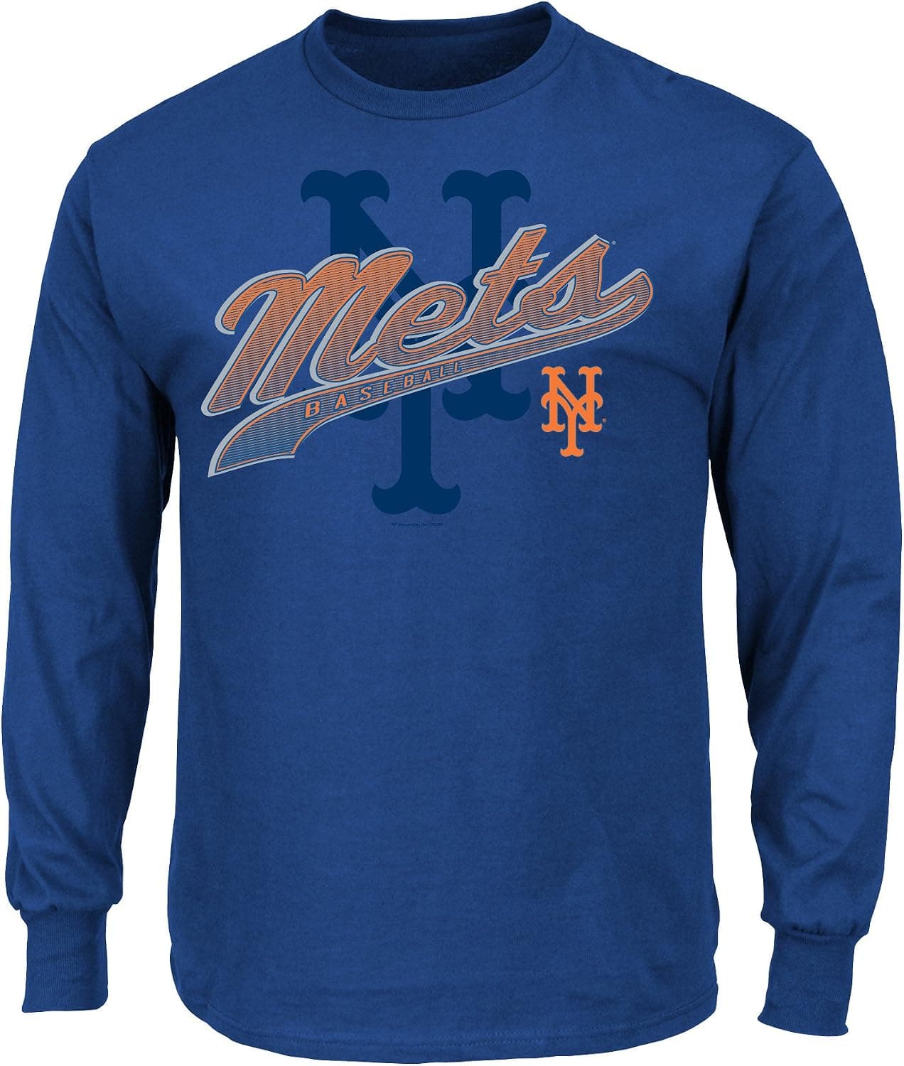 MLB Men's Basic Long Sleeve T-Shirt, Team Color