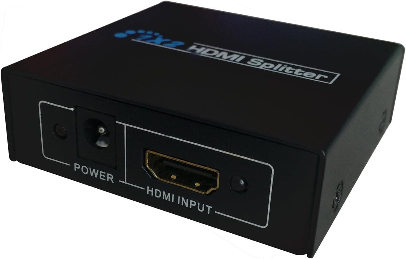 Aligen 4K/2K HDMI Splitter, One Input to Two Outputs HDMI Switch Supports 4K Ultra HD, 1080P, 3D