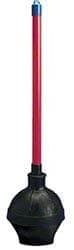 Tolco Corporation Industrial Toilet Bowl Plunger Enterprises Inc. in Black and Red - 17"