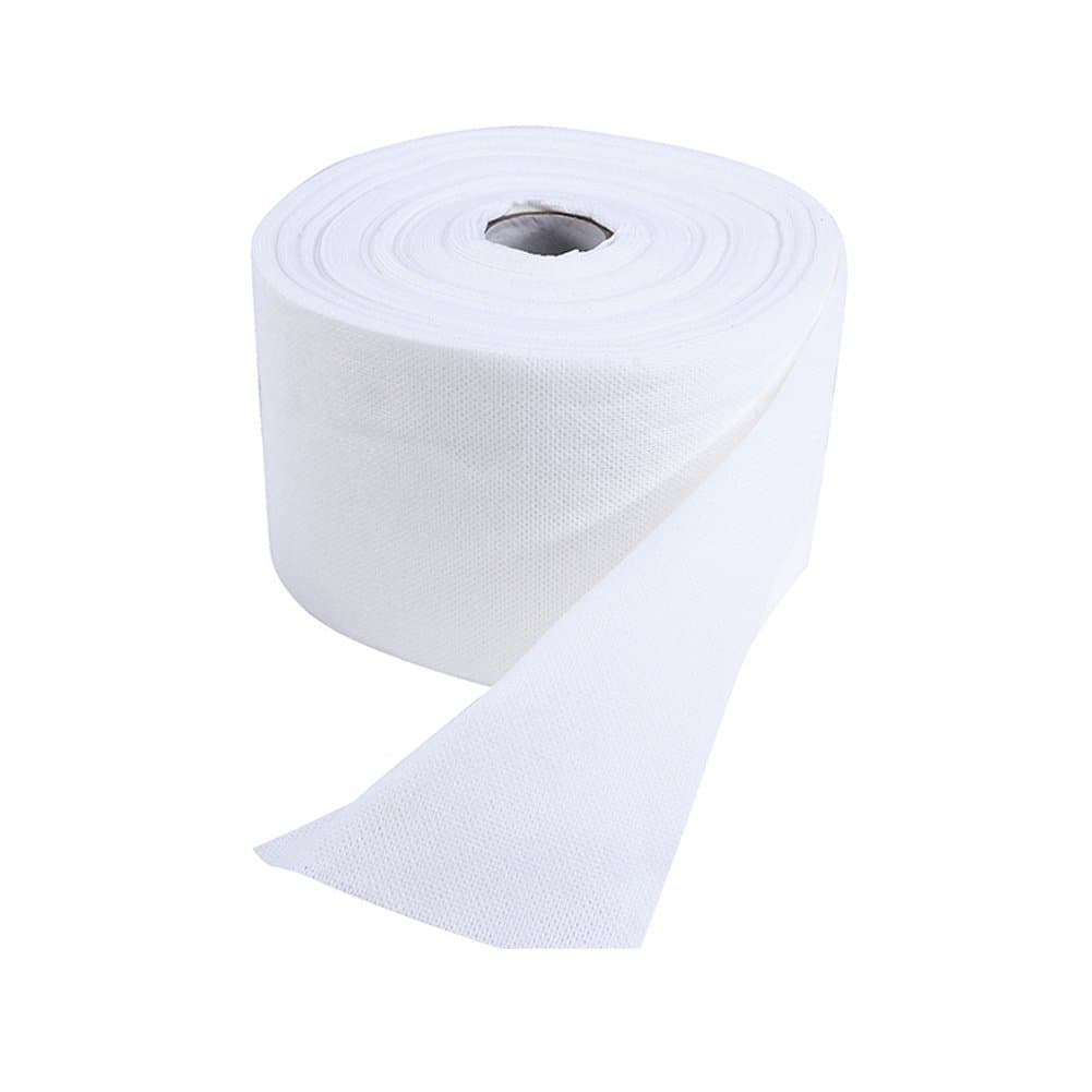 1 Roll White Large Volume Cut Cosmetic Cotton Pads Disposable Clean Face Towel Remover Makeup Eye Lip Deep Clean Facial Cleaner Puff Pads Soft Cleansing Towel for Beauty Salon Home Use
