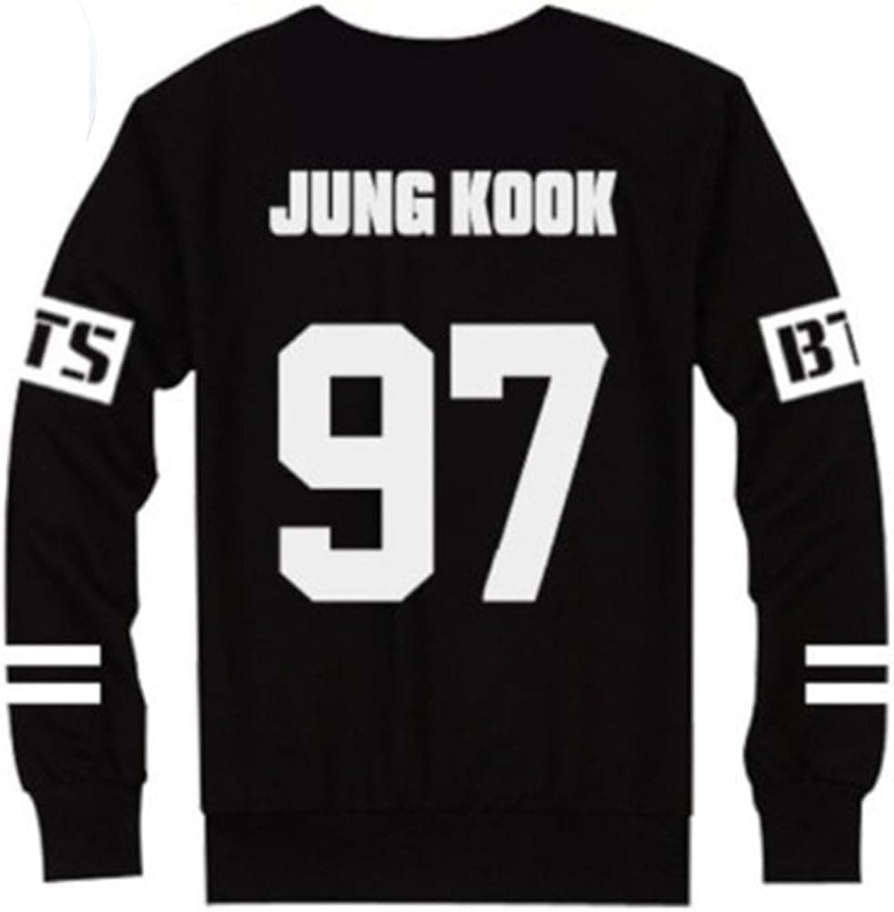 ALLKPOPER BTS Bangtan Boys Black Hoody Sweater Pullover